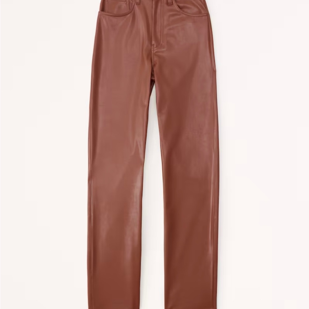 Vegan Leather 90s Straight Pant size 29 short